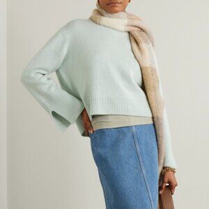 Allude cashmere split cuffs sweater sz M